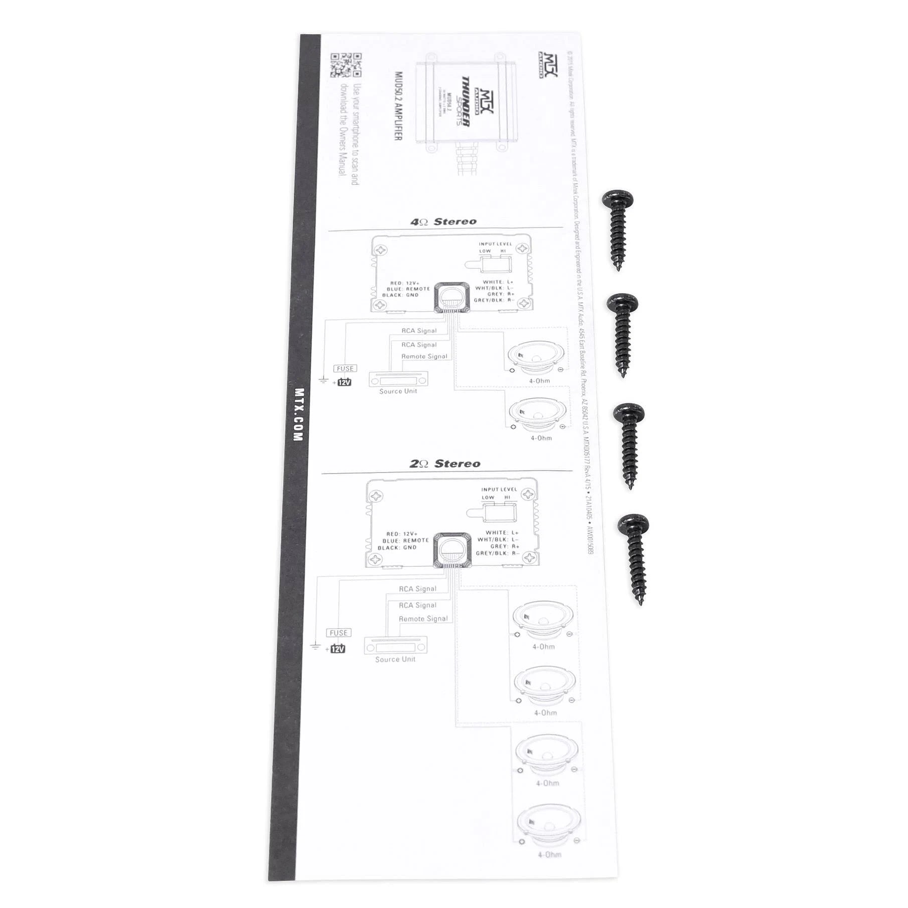 2-Channel Power Sports Amplifier 100W RMS Z321837