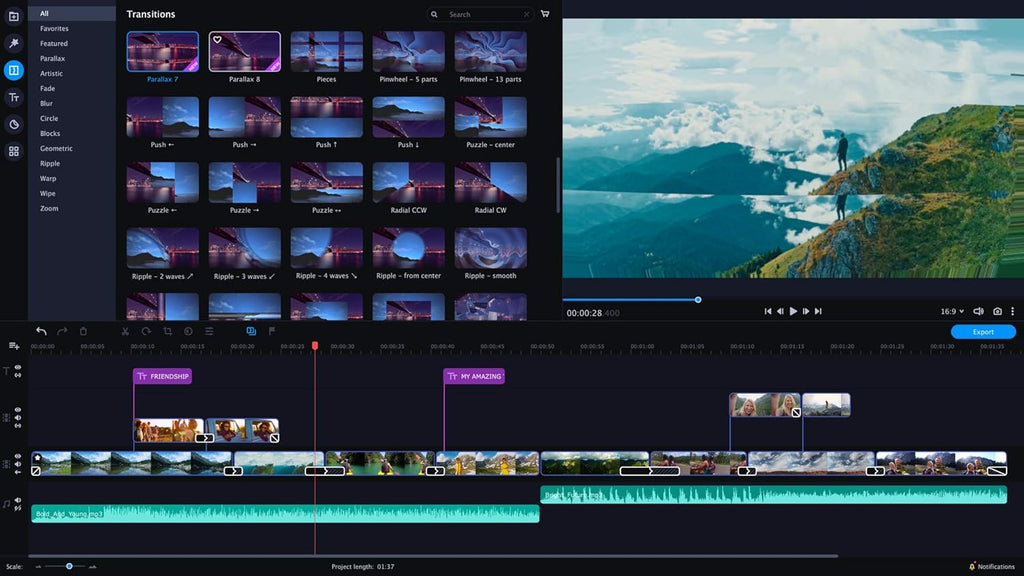 Movavi Video Editor Plus 2021 Personal license Pack of 2 G96005