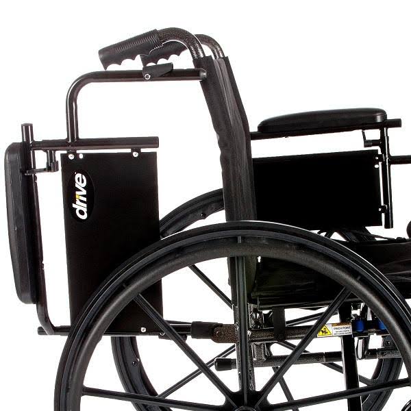 Lightweight Dual Axle Wheelchair with Adjustable Detachable Arms, Elevating Leg Rests, 20x22 G28034