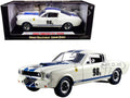 White with Blue Stripes 1/18 Diecast Model Car U28011
