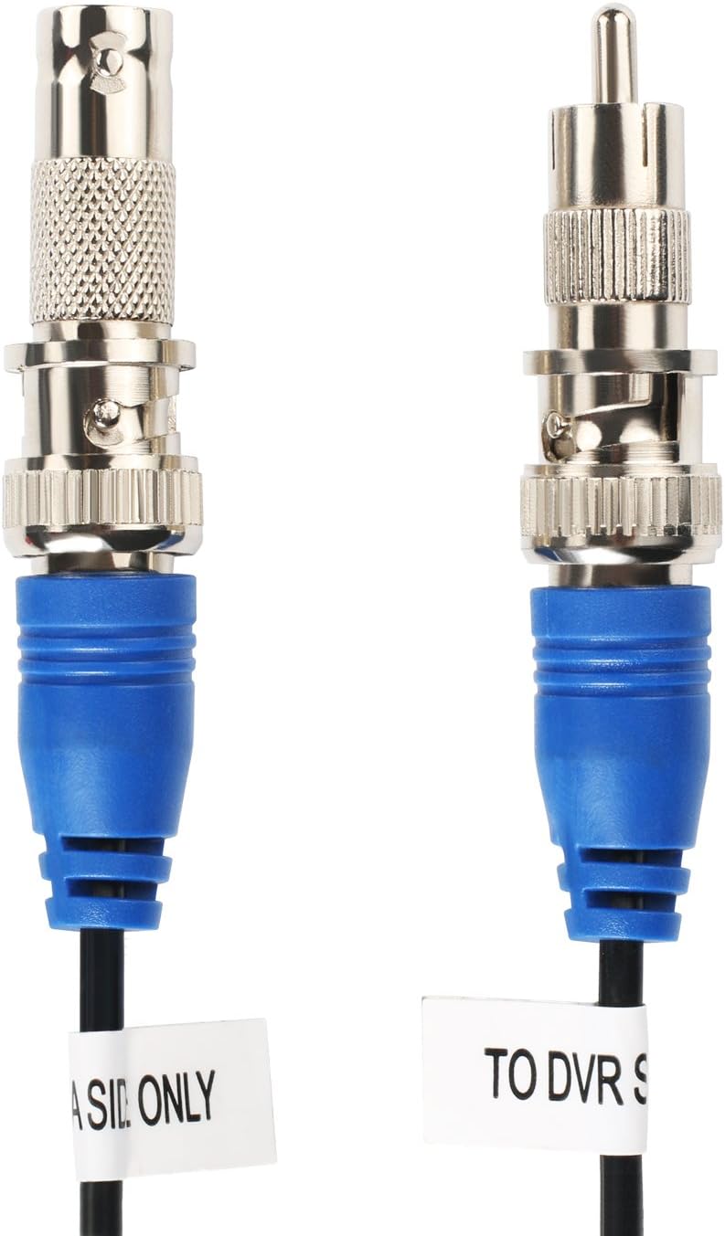 2Pack 50Feet BNC Video Power Cable for CCTV Security System with Connectors W64752