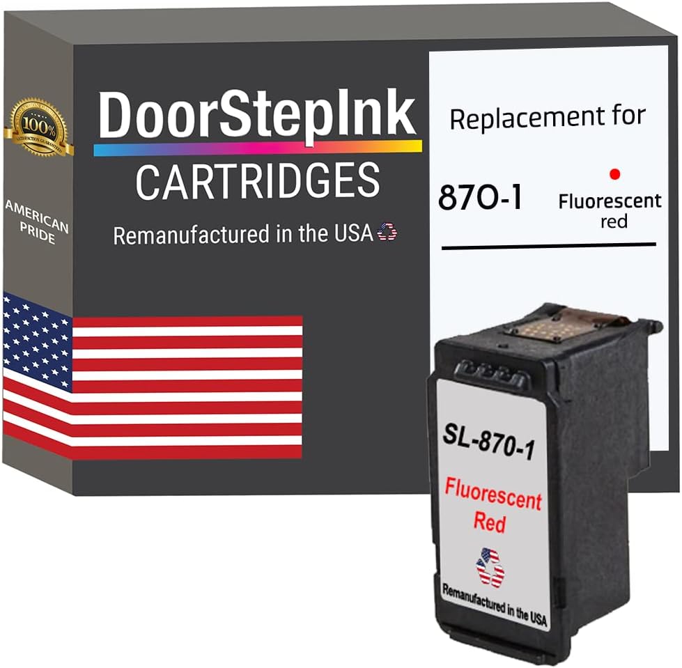Fluorescent Red Ink Cartridge for Pitney Bowes SendPro Mailstation C6731