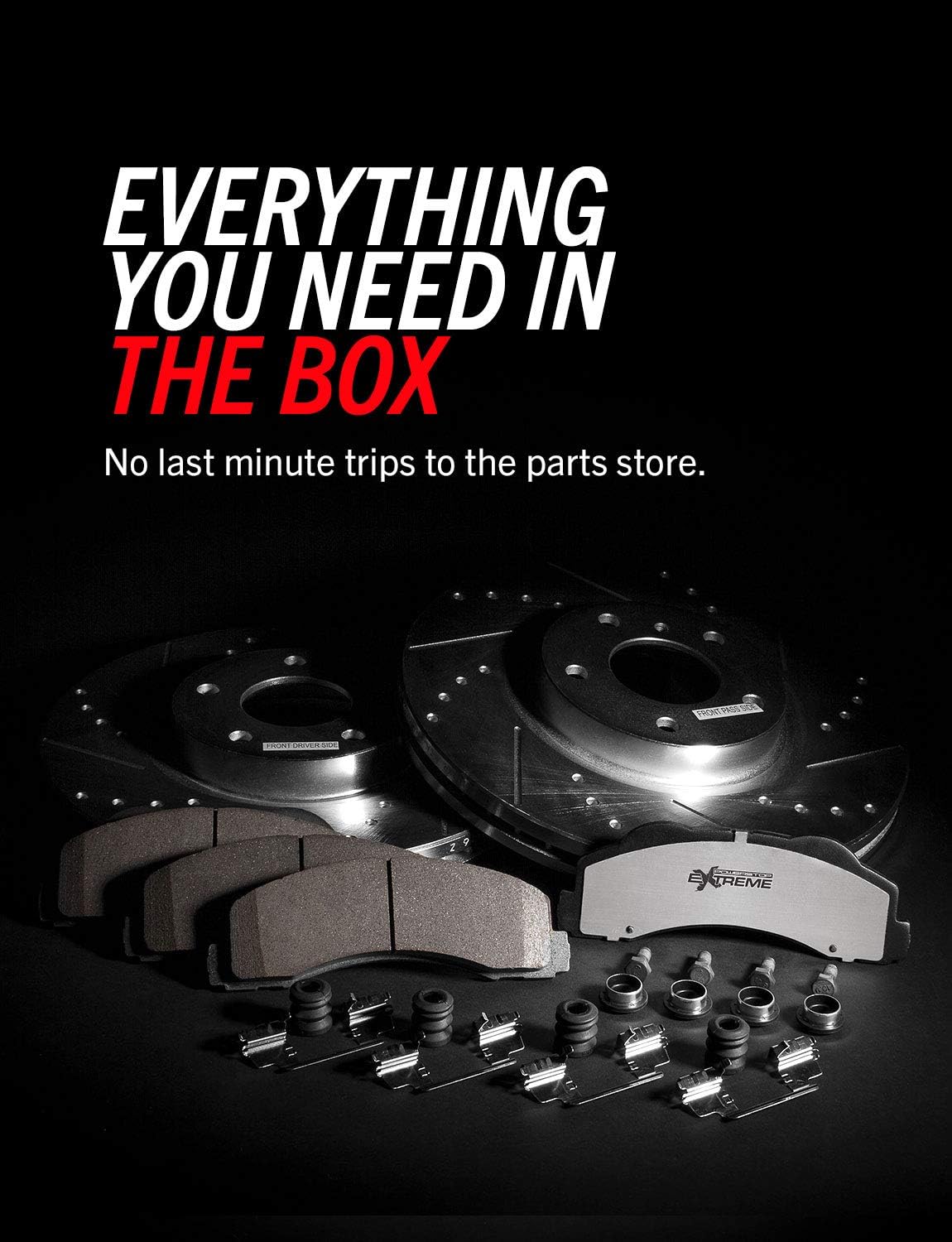 Front Z36 Carbon Fiber Ceramic Brake Pads and Drilled Slotted Brake Rotors C7901