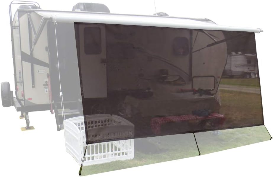 Navy Blue RV Awning Sunshade Screen H287