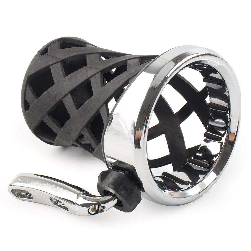 Motorcycle Handlebar Cup Holder with Mesh Basket Mount A6543