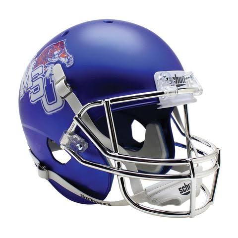 Satin Blue Football Helmet S335