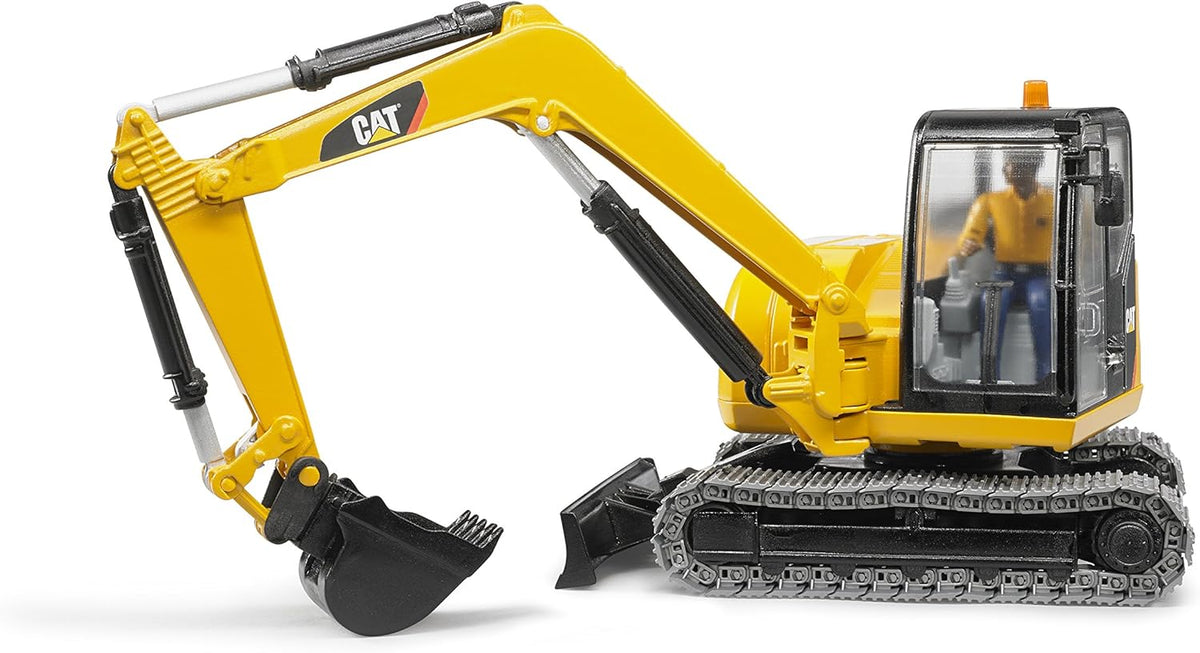 Cat Mini Excavator with a Worker W79441