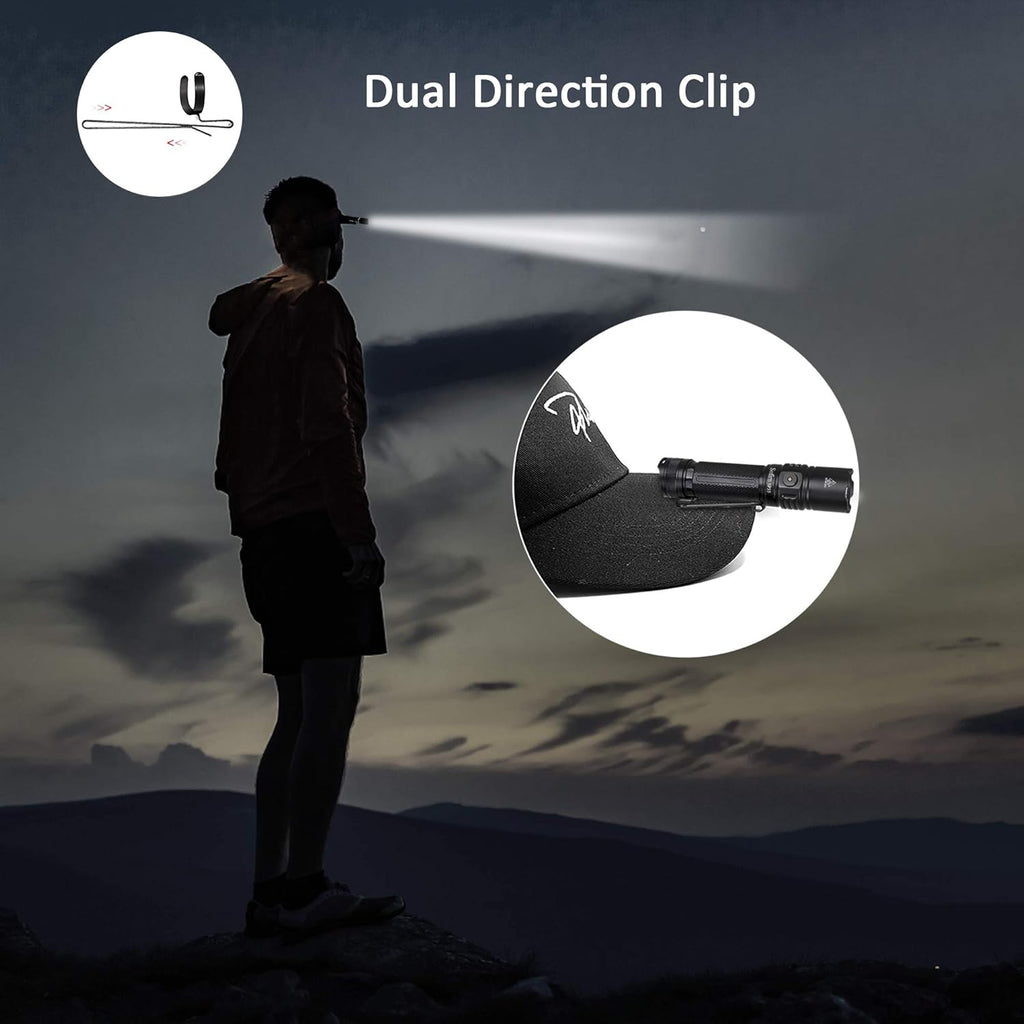 Rechargeable LED Flashlight 2000 Lumen with ATR, USB-A to USB-C Cable R4230