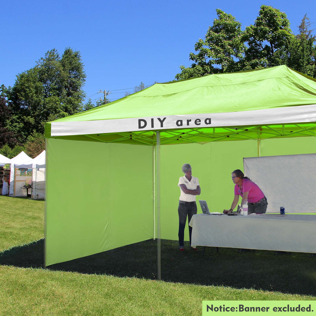 10x20Ft Pop up Canopy Top Kit with 4 Privacy Sidewalls E14514
