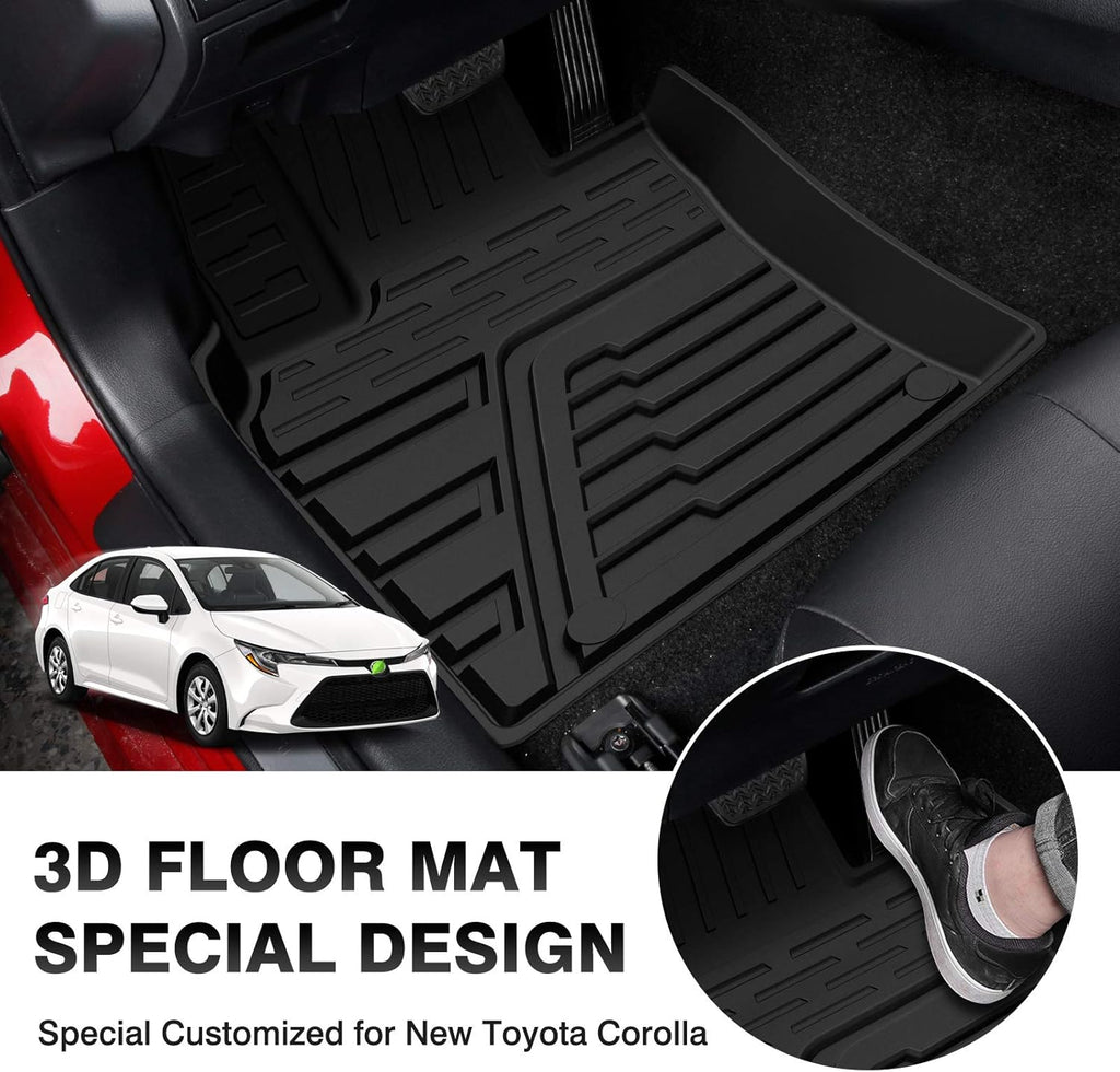 Black All Weather Floor Liners for Toyota Corolla Sedan N5257