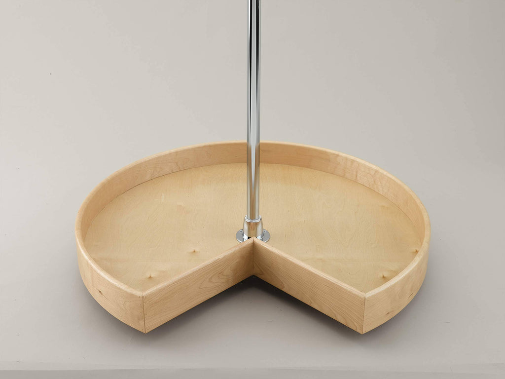 28x22 Natural Wood Kidney Lazy Susan Z61936