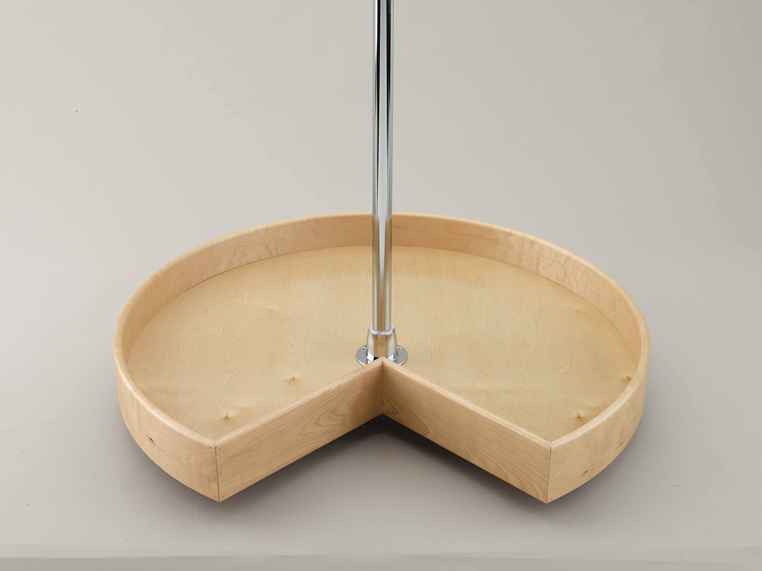 28x22 Natural Wood Kidney Lazy Susan Z61936