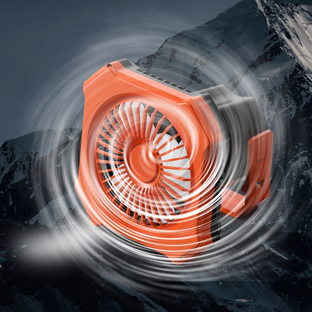 Camping Fan with LED Light USB Battery Operated Portable Power Bank with Remote Controller C80276
