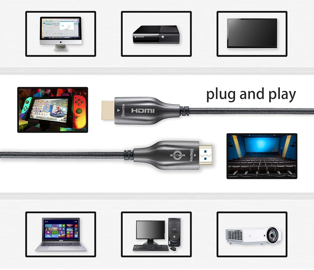 4K Fiber Optic HDMI Cable 50ft A457906