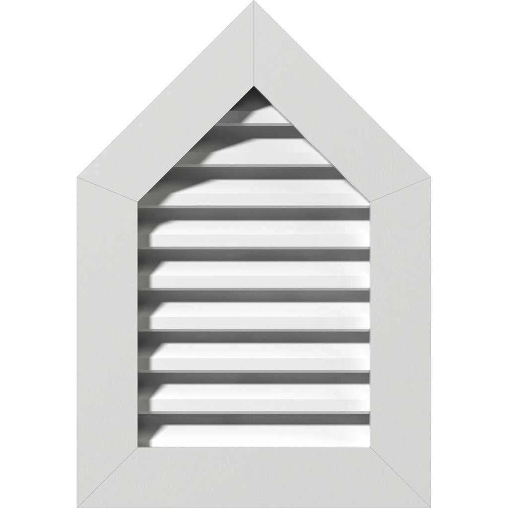 12 inch x 22 inch Peaked Top PVC Gable Vent E934137