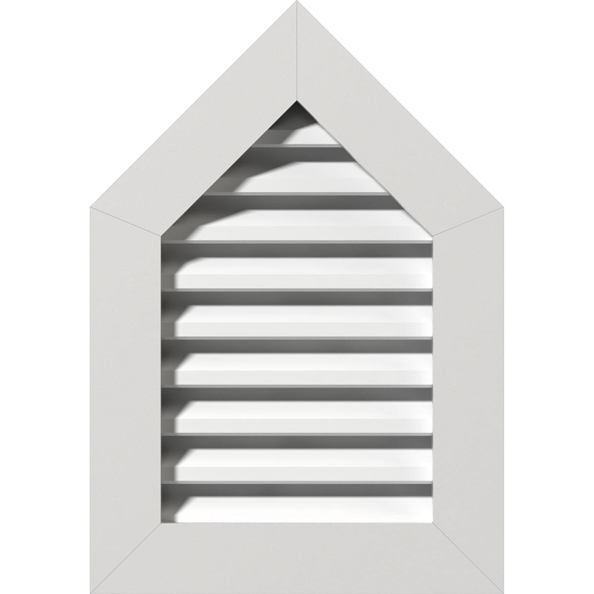 12 inch x 22 inch Peaked Top PVC Gable Vent E934137