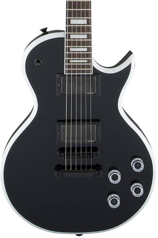 Black with White Bevels Electric Guitar C9090