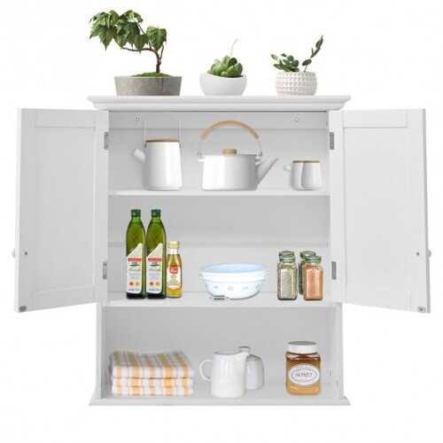 Gray Wall Mount Bathroom Storage Cabinet W516776