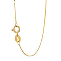 10K Yellow Gold 0.6mm Box Chain with Spring Ring Clasp L4878