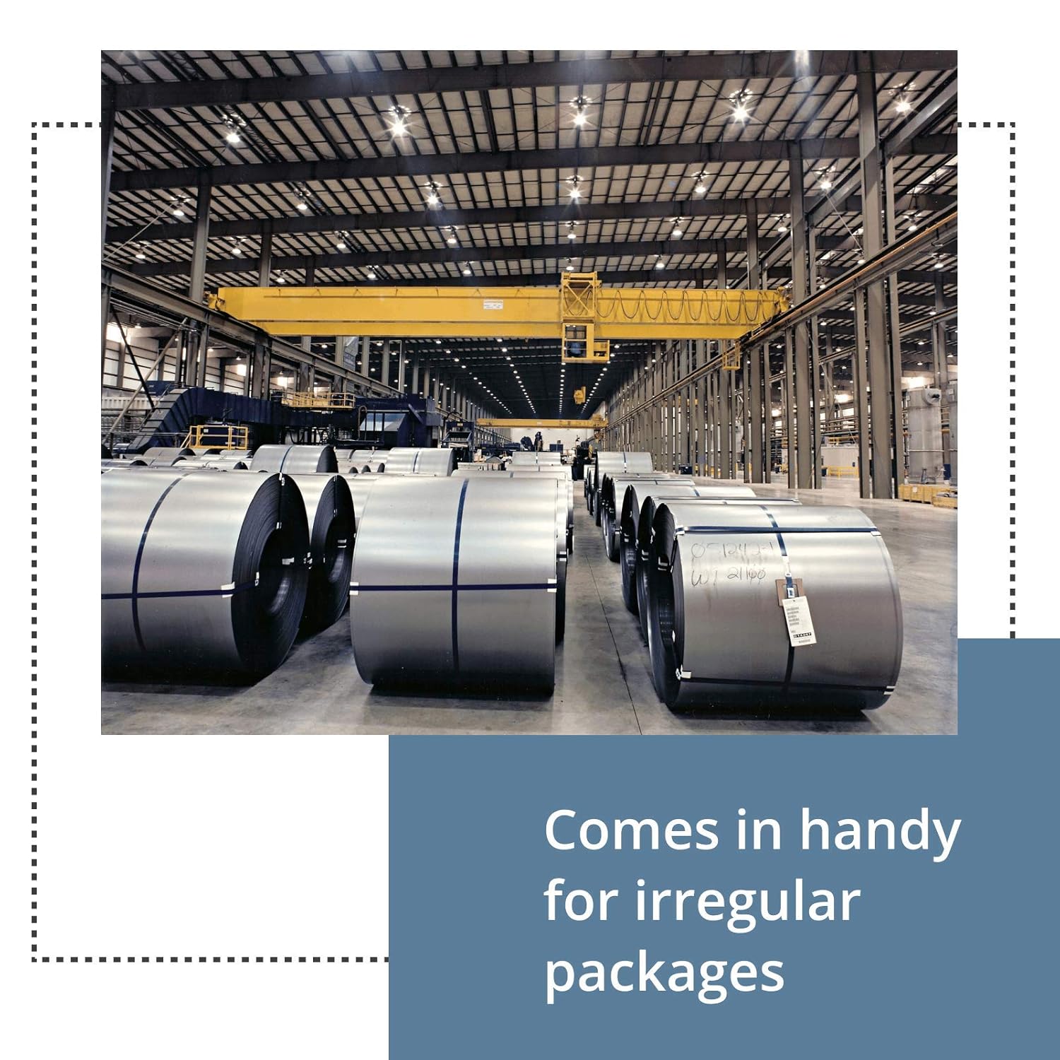 Black Mini Steel Strapping Coil, 1700 lbs. Break Strength, Pack of 2 S47140