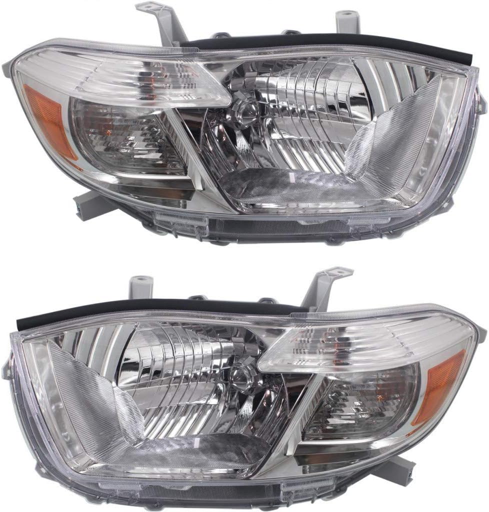 Headlight Assembly Pair with Bulbs K837379
