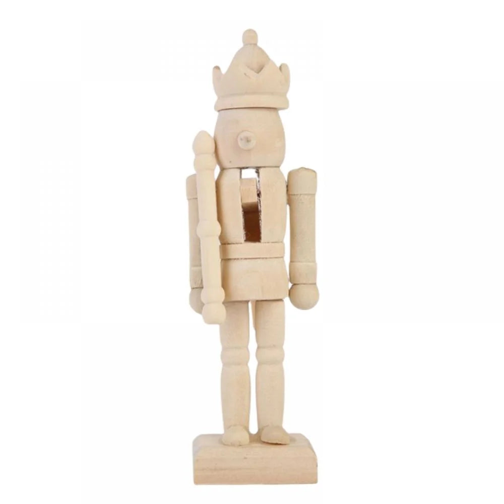 6 Set Unfinished Wooden Nutcracker Figures Q93021
