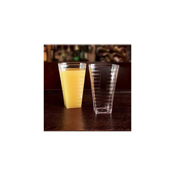 14 oz Square Clear Plastic Tumbler Pack of 168 T234