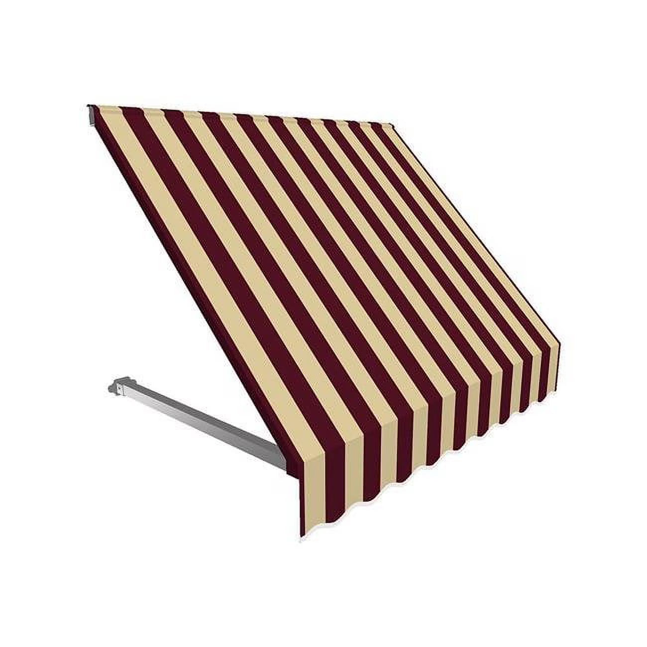 4.38 ft. Burgundy & Tan Window & Entry Awning, 31 x 24 in. T163733