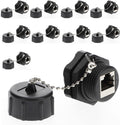 Black IP67 Shielded RJ45 Coupler 10 Pack L88343