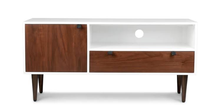 White and Walnut 48x22 Drawer R32356