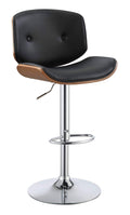 Black and Walnut Adjustable Stool E1314