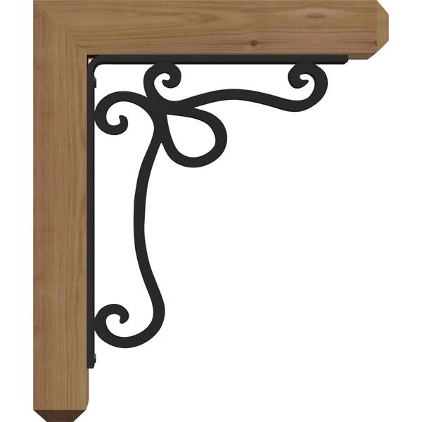 Orleans Craftsman Ironcrest Smooth Bracket, Western Red Cedar Q266