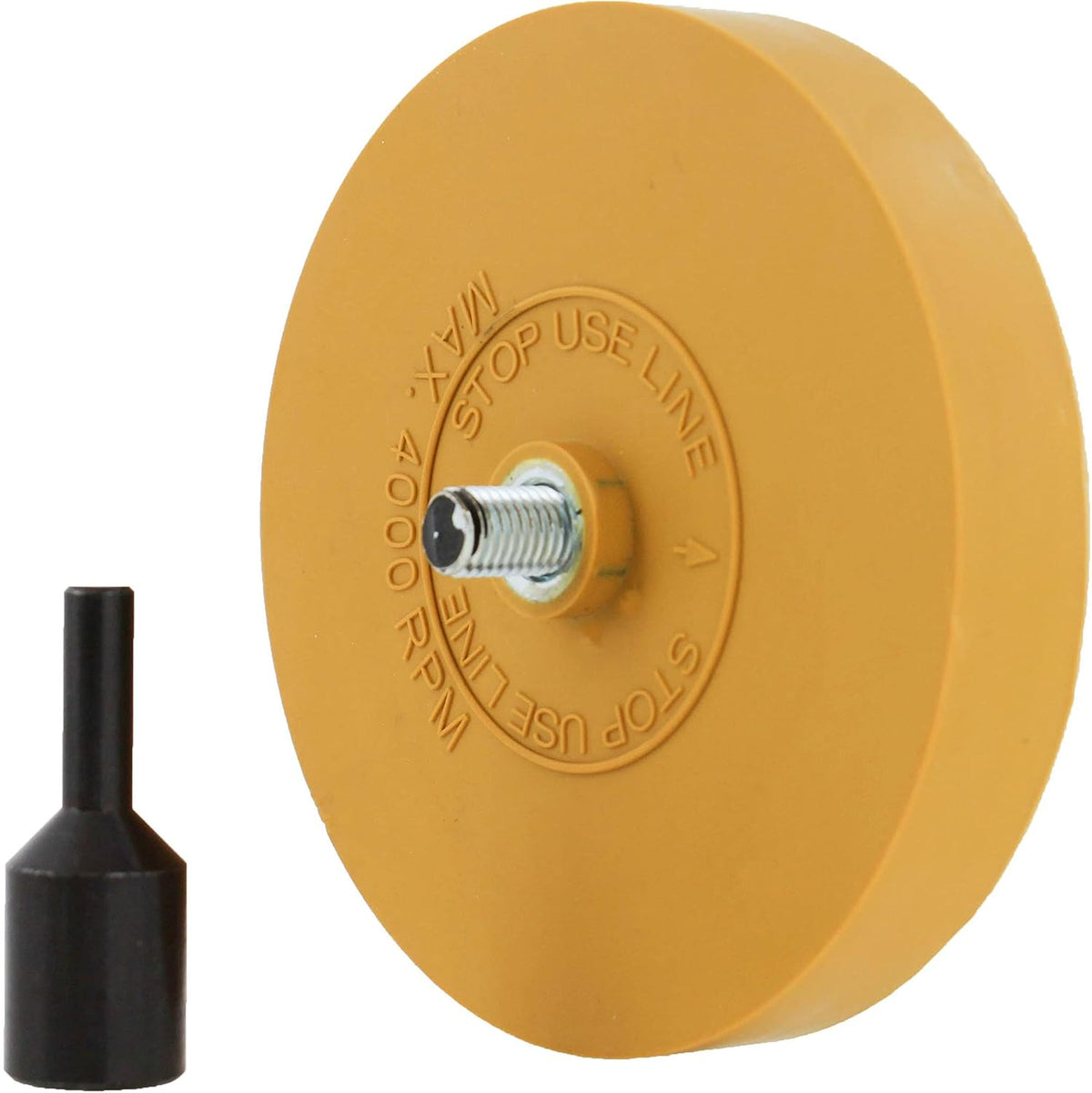 Rubber Eraser Wheel 4in Pad & Adapter 6-Pack, Pack of 2 K295559