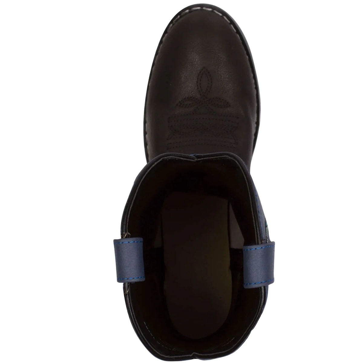 Black Blue Kids Western Boots K407