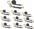2” x 30’ Double Wire J Hook Ratchet Straps (Pink, 8 Pack) S2673