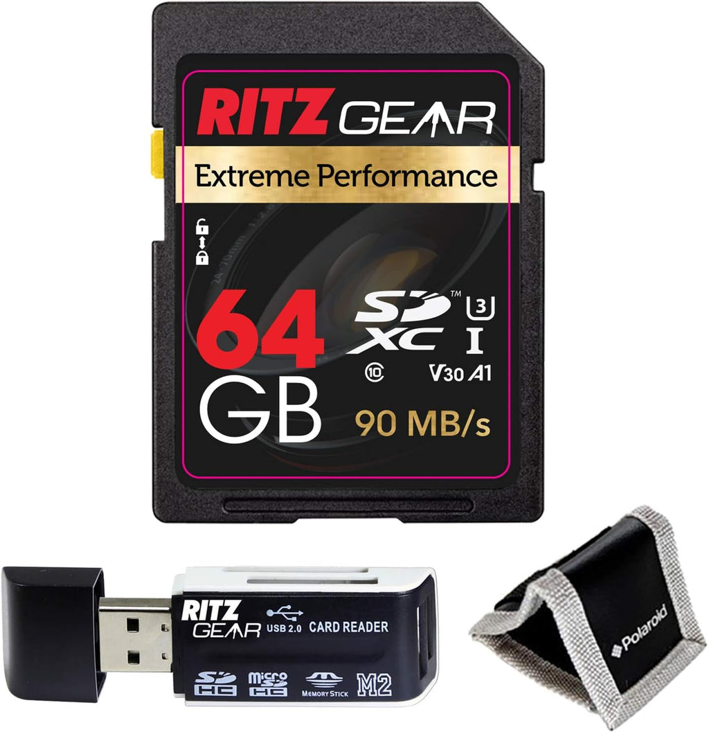 64GB UHS-I SDXC V30 Memory Card 3 Units + Holder Pack of 2 D583