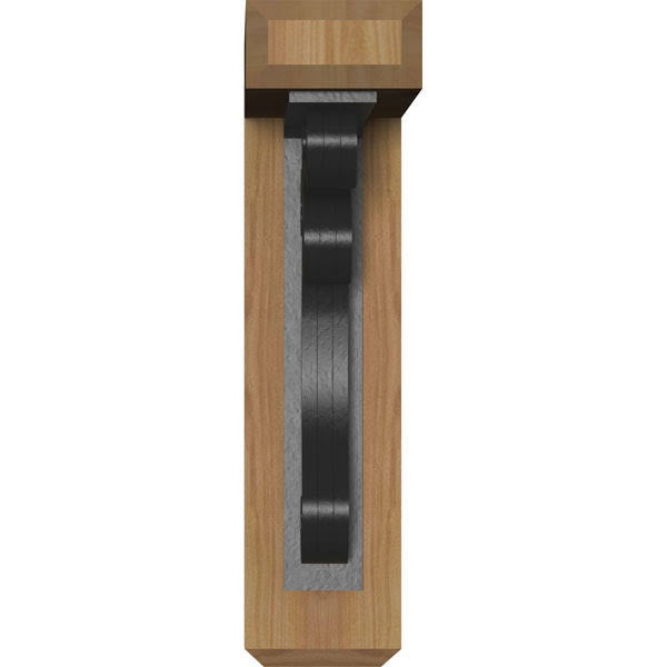 Orleans Craftsman Ironcrest Smooth Bracket, Western Red Cedar Q266