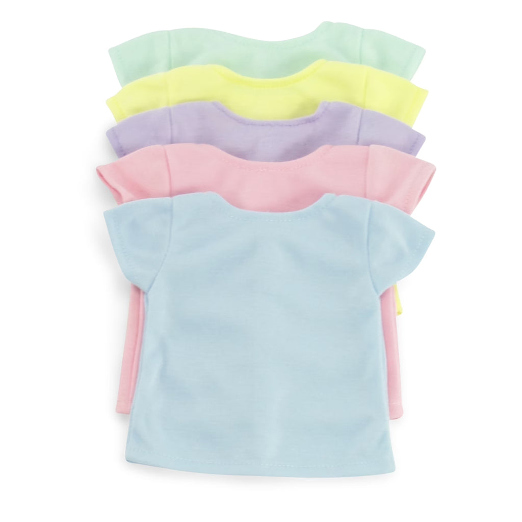 18 inch Doll 5 Pack Pastel T-Shirts K51980