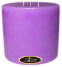 Lavender Pillar Candle 6x6 Q357