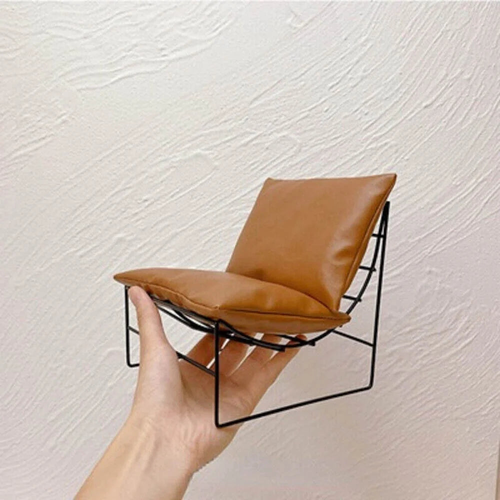 1/6 Scale Dollhouse Miniature Sofa Chairs Armchairs Metal Furniture G344451