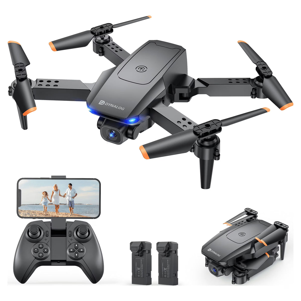 Black Mini Drone RC Quadcopter with 1080P HD Camera I564