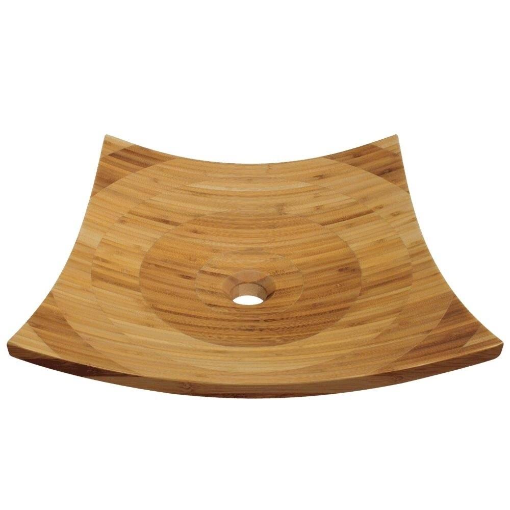 Bamboo Vessel Bathroom Sink with Faucet in Antique Bronze J662