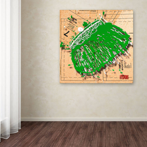 'Snap Purse Green' Canvas Art X58733