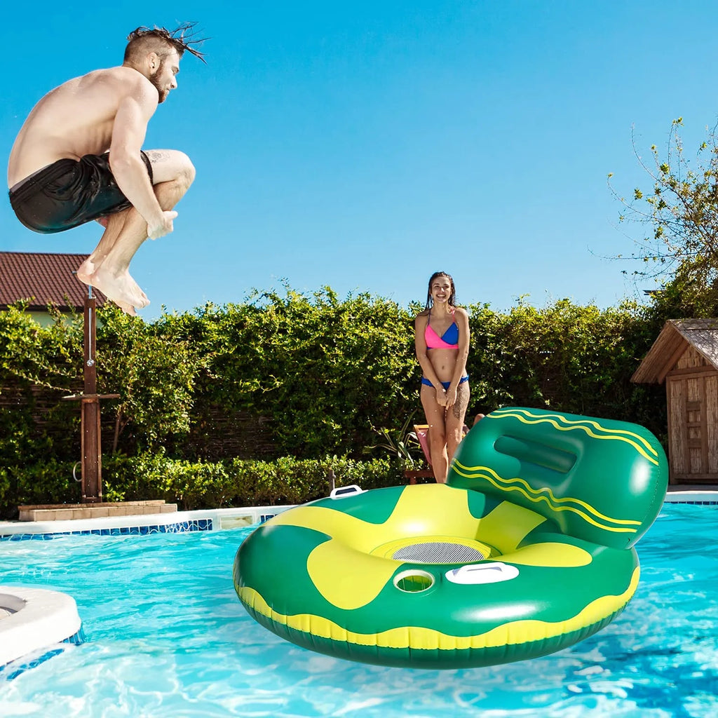Green/Yellow Pool Floating Chair F185