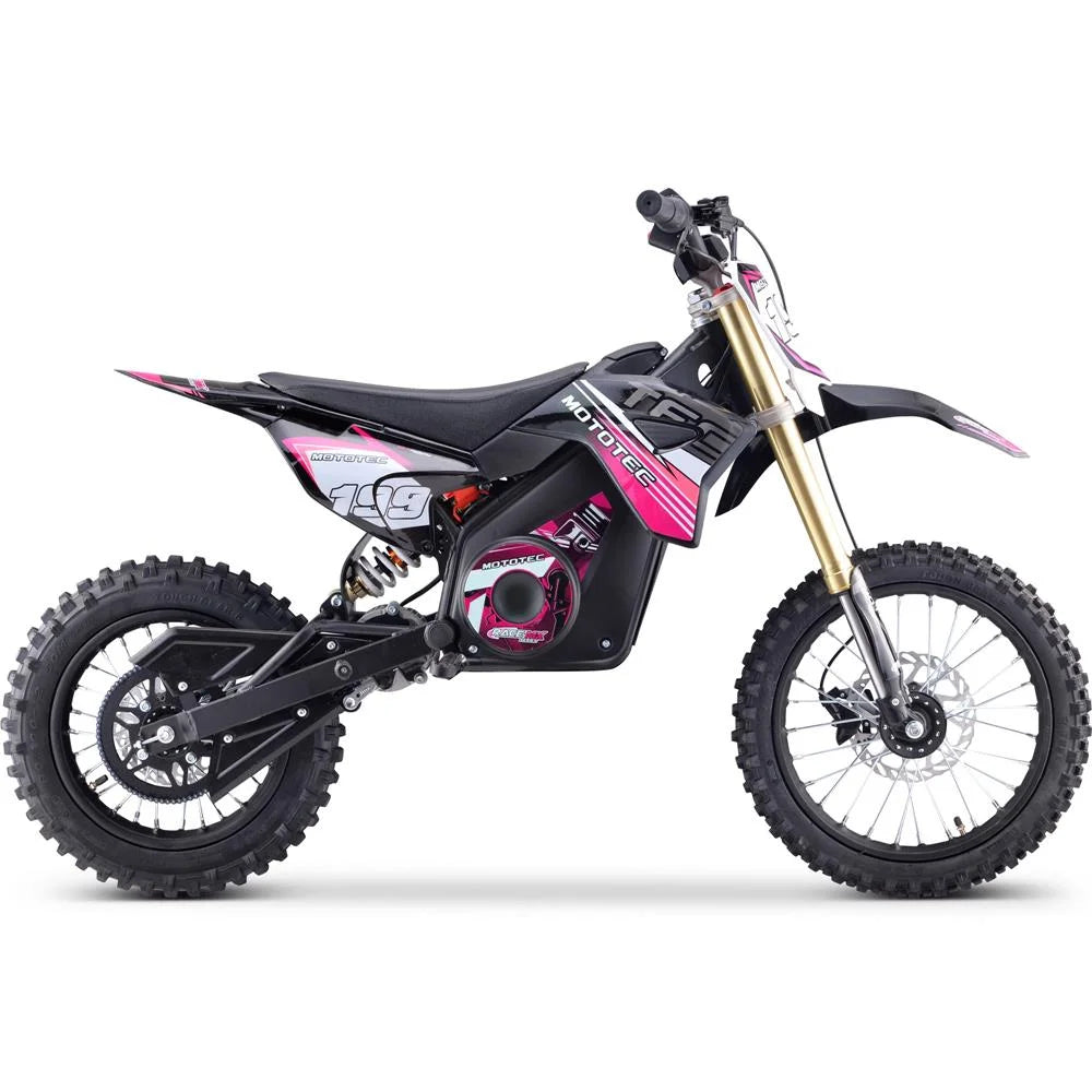 Pink Electric Dirt Bike 1500w 48v Lithium Y253901