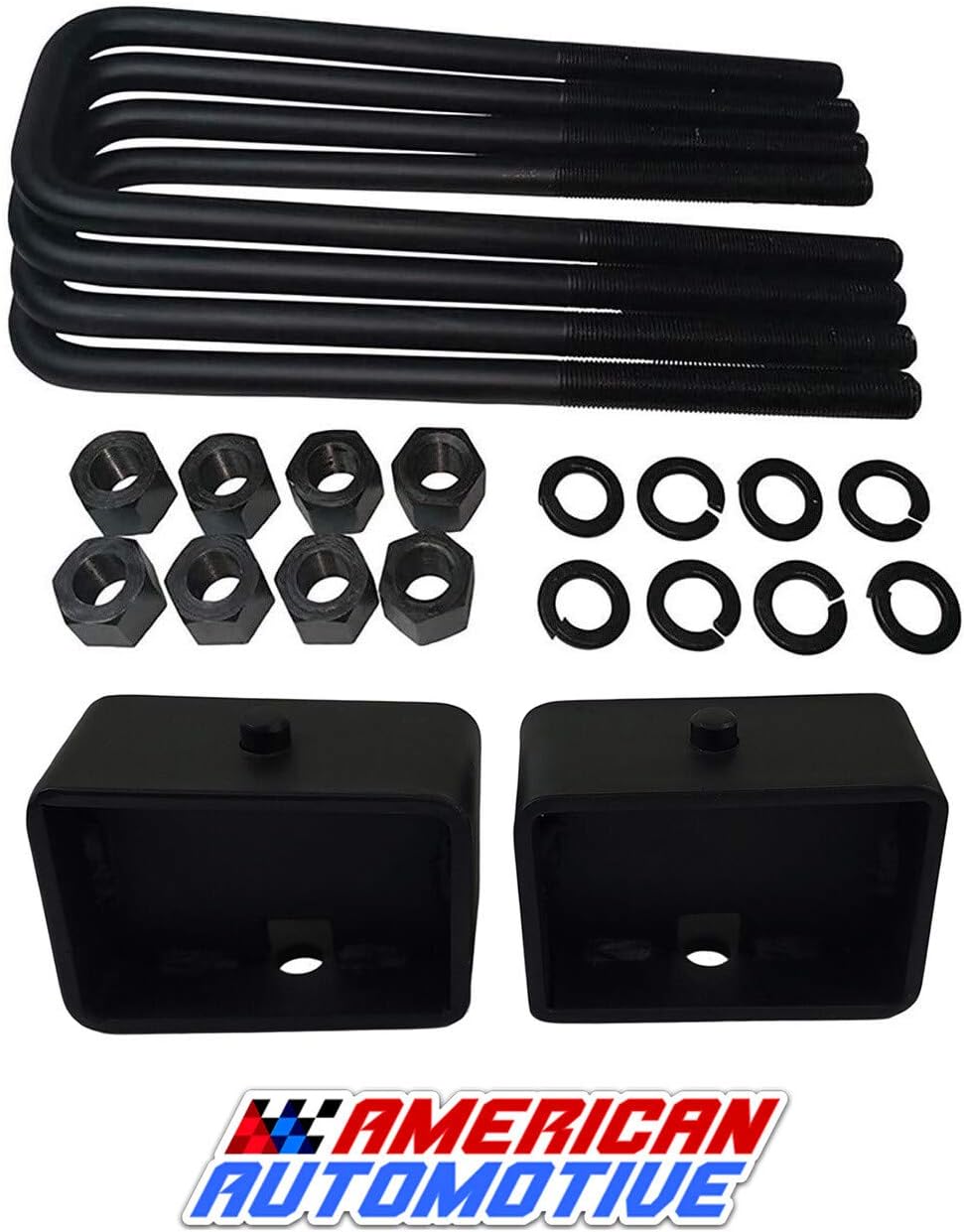 3 Rear Lift Steel Blocks with Extra Long U Bolts V899828