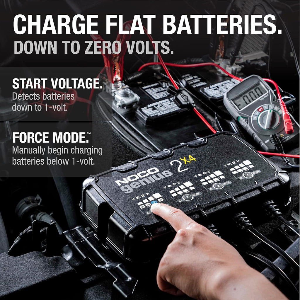 4-Bank 8-Amp Smart Battery Charger V371