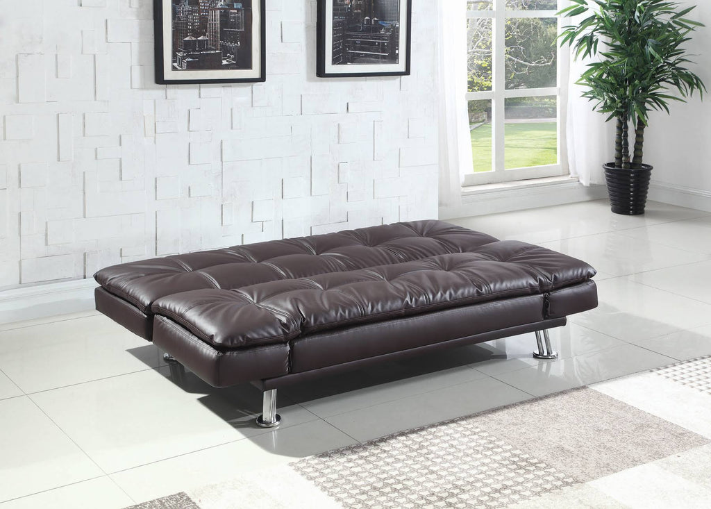 Brown Sofa Bed D1253