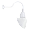 Gooseneck 13W Warm LED Angled Cone Shade White B627689