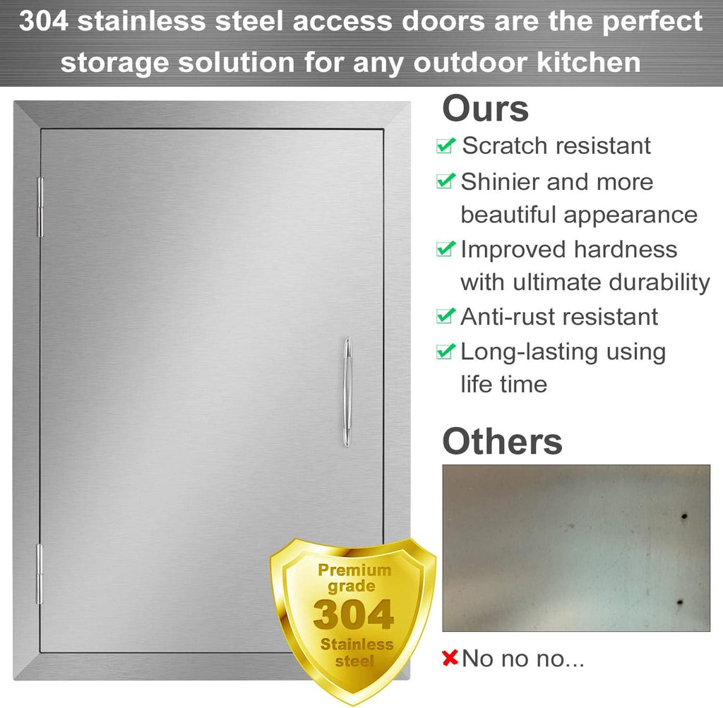 Stainless Steel Outdoor Kitchen Door Z988